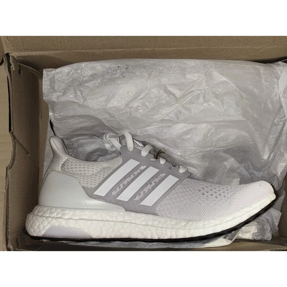 New Mens Adidas Ultraboost 1.0 Cloud white Shoes Size 7.5 Retail $180